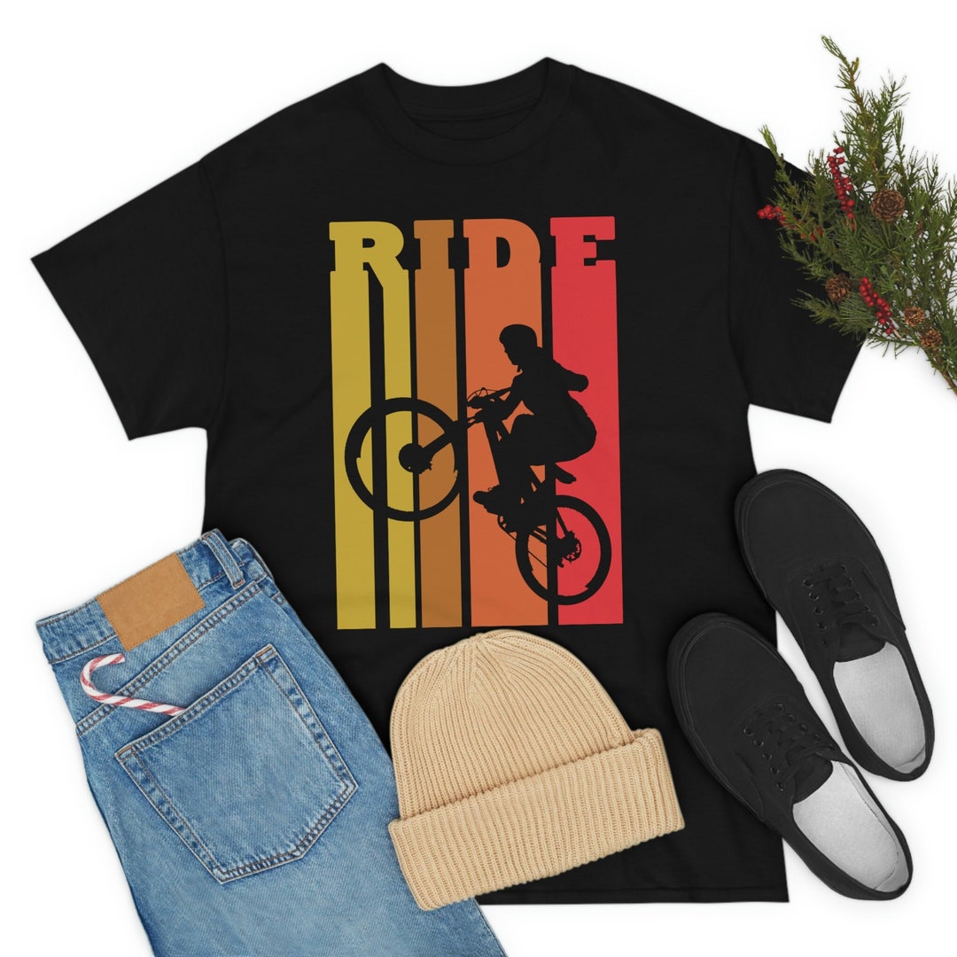 RIDE Mountain Bike Shirt, Graphic Design Tee, Mountain Biking Tee ...