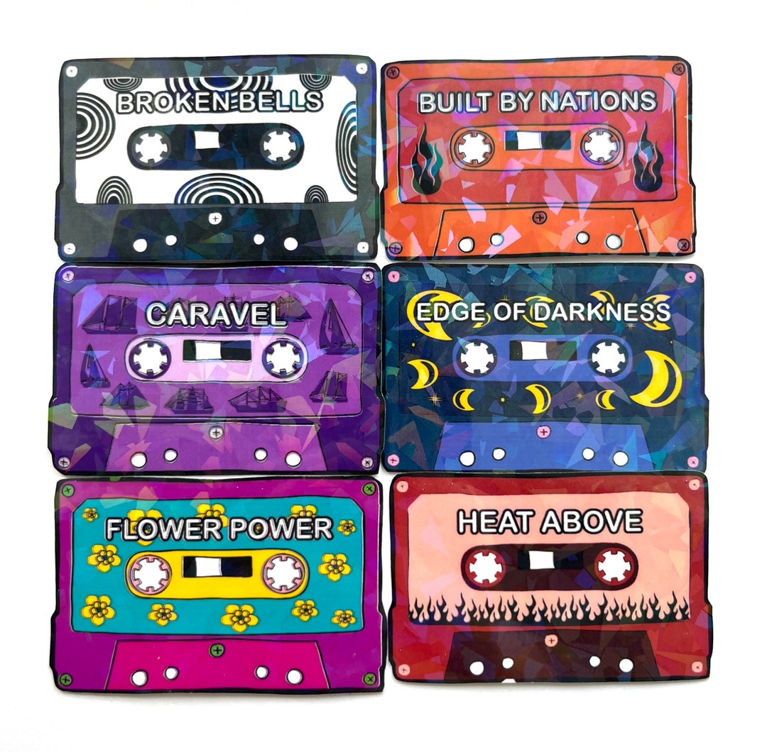 GVF Cassette Tape Stickers V2 Etsy