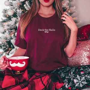 Deck the Halls Christmas Unisex Short Sleeve Tee/ Funny Christmas tee shirt/ Matching Christmas tee shirt