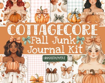 Cottagecore Fall Junk Journal Kit Printables Digital Download