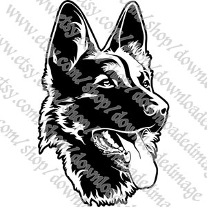German Shepherd SVG, PNG, AI, German Shepherd Cricut Clipart, K9