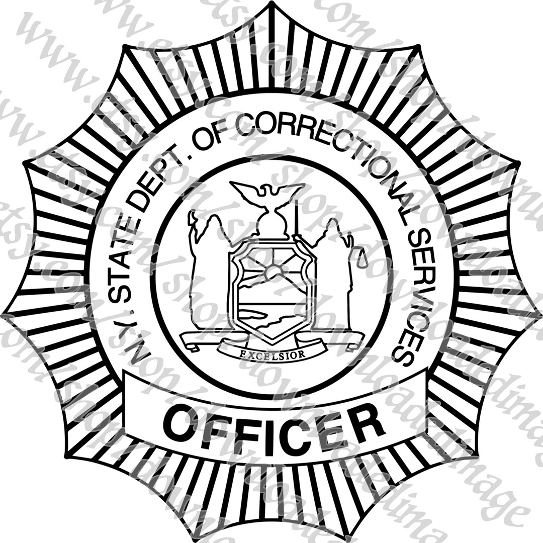 NYS Correction Officer SVG PNG New York State Correctional Etsy