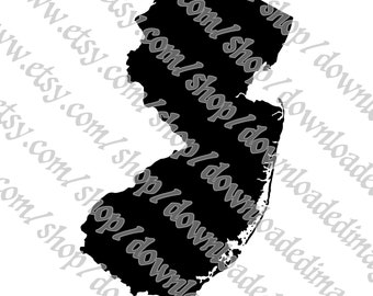 New Jersey svg, ai, png, jpf, afbeelding NJ State