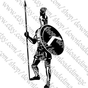 Spartan Warrior PNG, SVG, AI, Spartan Clipart for Cricut