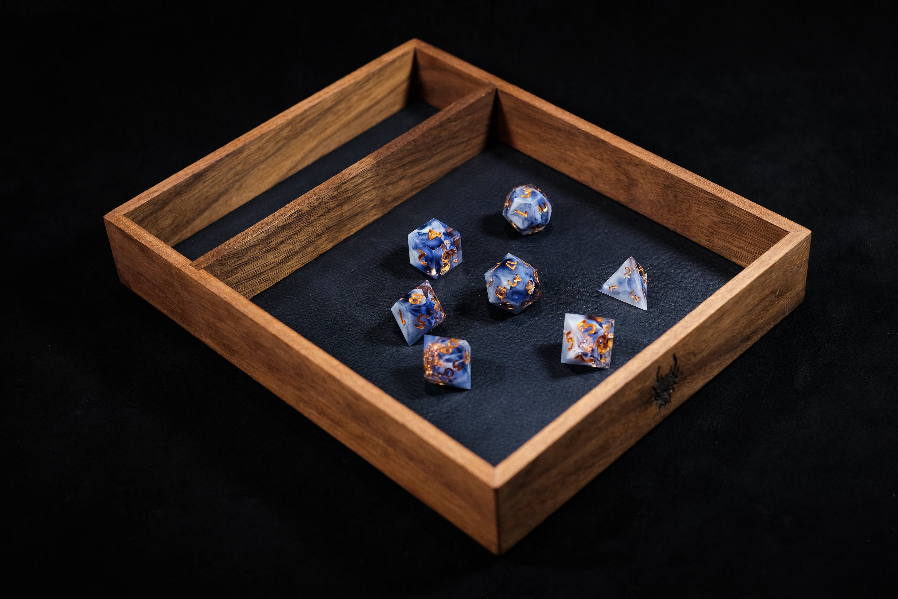 Wyrmwood Bloodstone Dice Natural Indian Agate Gemstone Dice Set Of