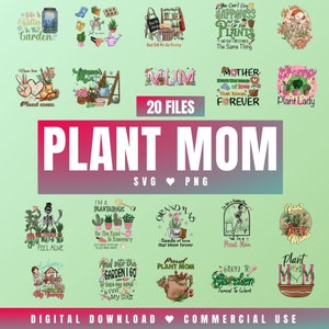 Planta mãe SVG PNG sinal clipart arquivos de pacote para cricut citação mega pacote silhueta design da natureza sublimação frase árvore download digital