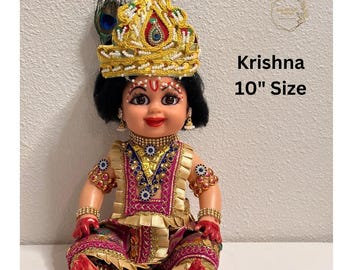 Krishna Doll | Navaratri Tri-Devi Dolls | Lakshmi Saraswathi and Durga Dolls | Bommala Koluvu Dolls | Golu Dolls | Indian Festival Decor