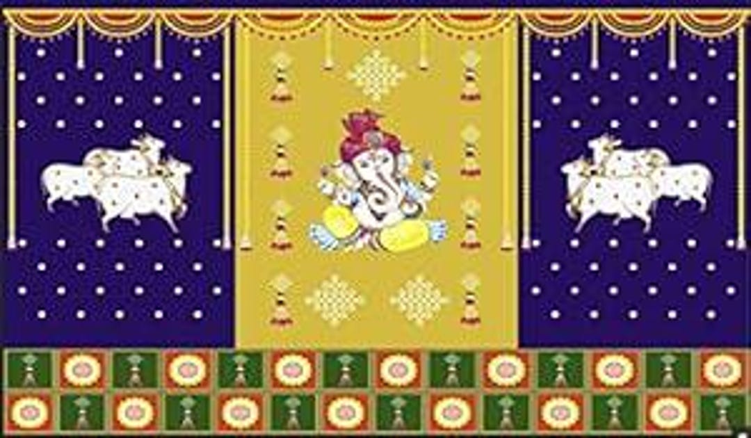 Wedding Backdrop Decoration Cloth Traditional Backdrop Decoration Cloth ...