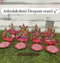 Ashtalakshmi standee | 8 Lakshmi deepam stand | Lakshmi Laminated MDF Decor 4- 6" Height