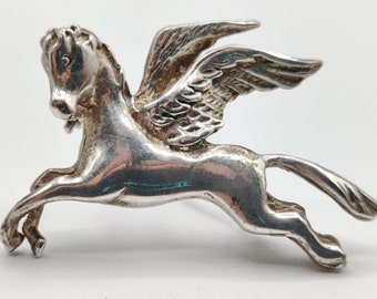 PEGASUS sterling silver brooch