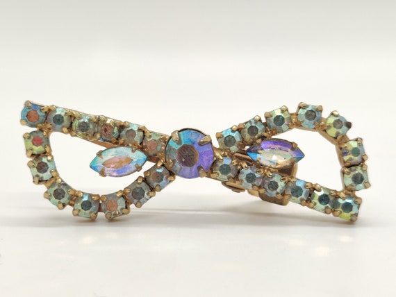 Aurora borealis 1950s hair clip - image 1