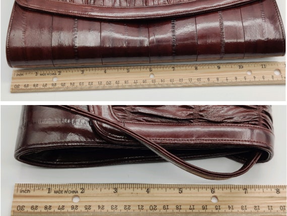 Brown Leather Clutch - image 10