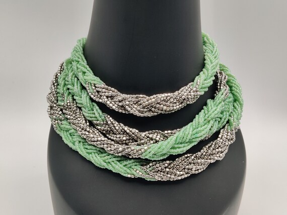 PAIR of multi strand beaded and braided "The Loft… - image 1