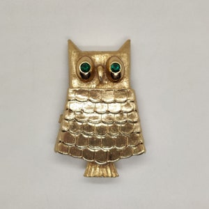 Avon Perfume Owl Brooch