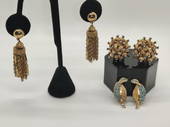 Monet /Bobley /BSK  Midcentury signed Clip earrin… - image 5