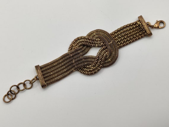 Infinity Brass Metal knot Bracelet - image 9