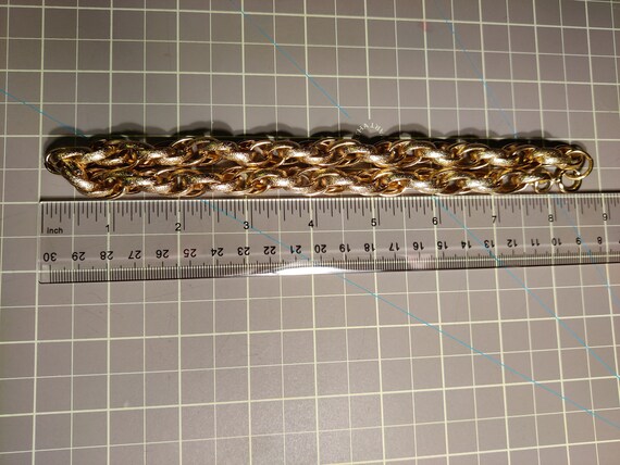 Gold Textured Rope Chain Necklace. Twisted Interl… - image 9