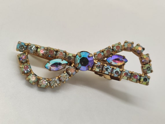 Aurora borealis 1950s hair clip - image 3