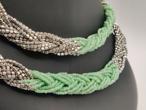 PAIR of multi strand beaded and braided "The Loft… - image 6