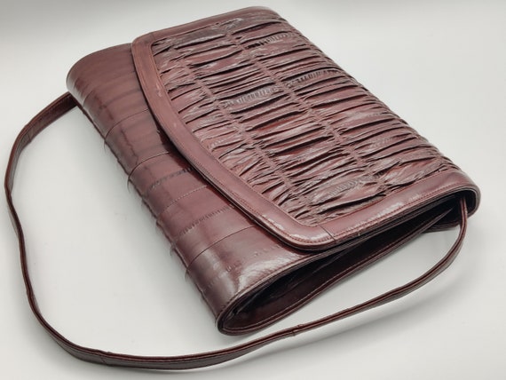 Brown Leather Clutch - image 4