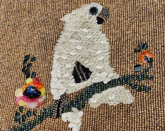 Miss Albright Cockatoo Beaded Bag