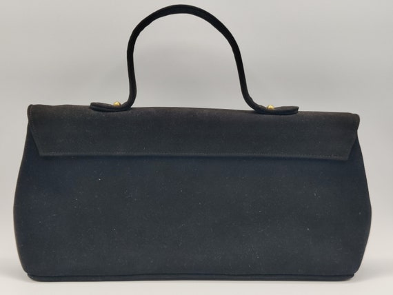Pretty Brand Black Brown Leather Handbag - image 4