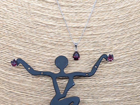 Ruby and Sapphire Lab Created Set - image 2