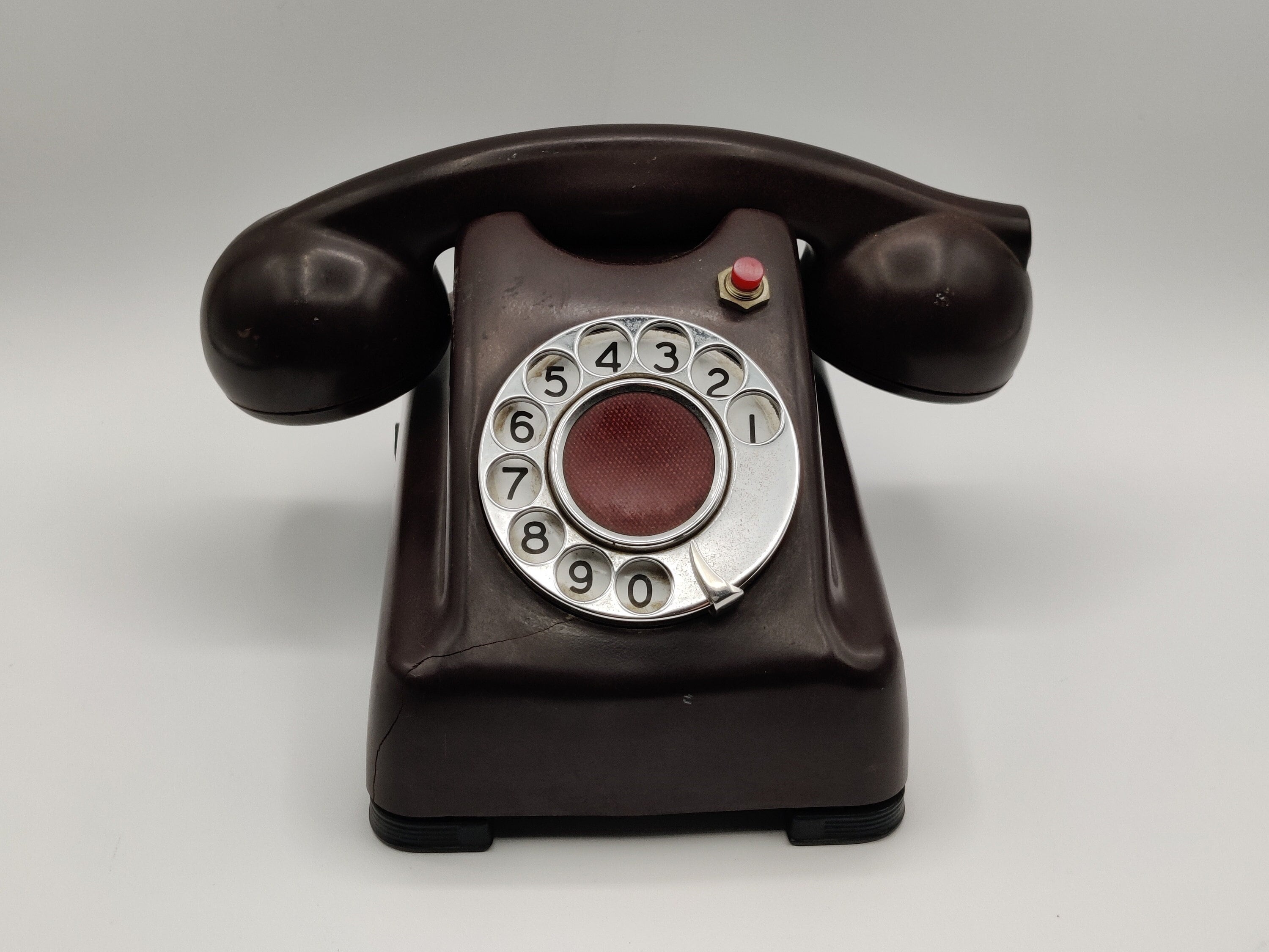 Chicago Brown Bakelite Party Line Phone / Kellogg 1000 Series Etsy