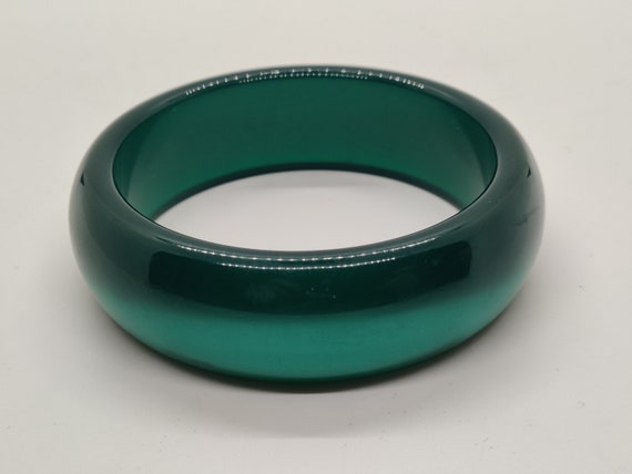 Dark Emerald Green Bangle - image 6