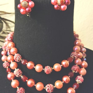 Stunning 1950s Sugar Bead Demi Parure