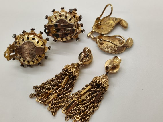 Monet /Bobley /BSK  Midcentury signed Clip earrin… - image 9