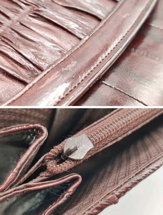 Brown Leather Clutch - image 9