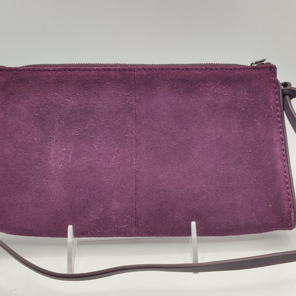 ENZO ANGIOLINO Purple Suede Purse