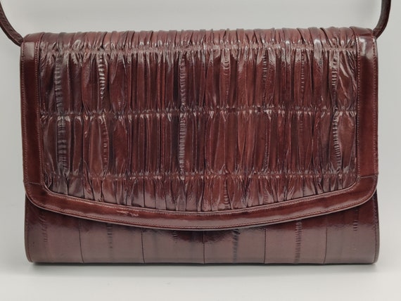 Brown Leather Clutch - image 2