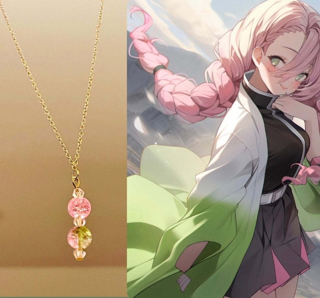 Mitsuri Inspired Anime Necklace - Etsy UK