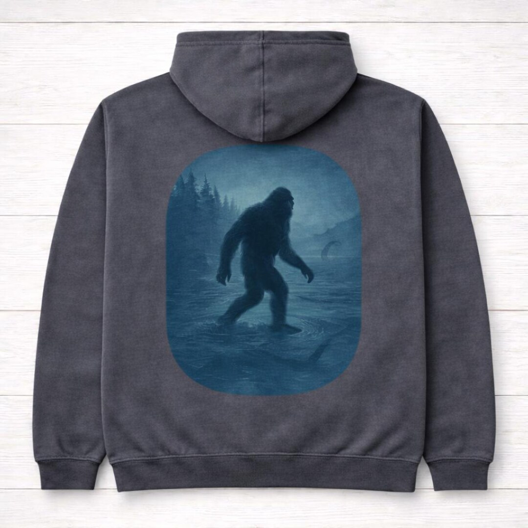 Bigfoot Hoodie – Cryptid Monster Pullover, Comfort Colors Sweatshirt ...