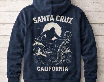 Santa Cruz California Bigfoot Hoodie – Back Graphic Pullover