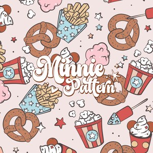 Retro 4th of July Seamless Pattern: Groovy Tumbler & Fabric Design (Digital Download)