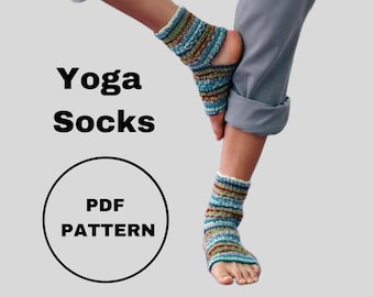 Easy Yoga Socks Pattern,Yoga Socks Knitting Pattern Pdf,Knit Leg Warmes Digital Download,Athletic Knit Socks,Knit Dance socks pattern