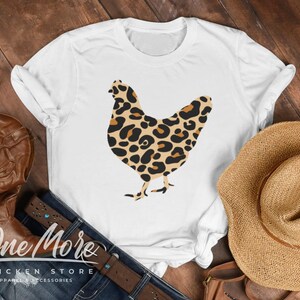 Chicken Cheetah Animal Print Leopard Shirt for Women
