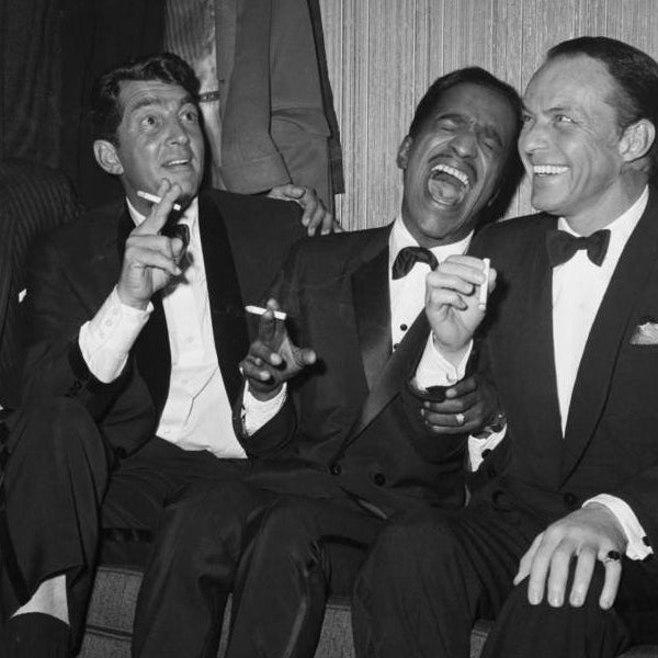 Dean Martin Sammy Davis Jr. and Frand Sinatra in 1961 Back Stage Carnegie Hall New York Rat Pack  Publicity Picture Poster Photo Print