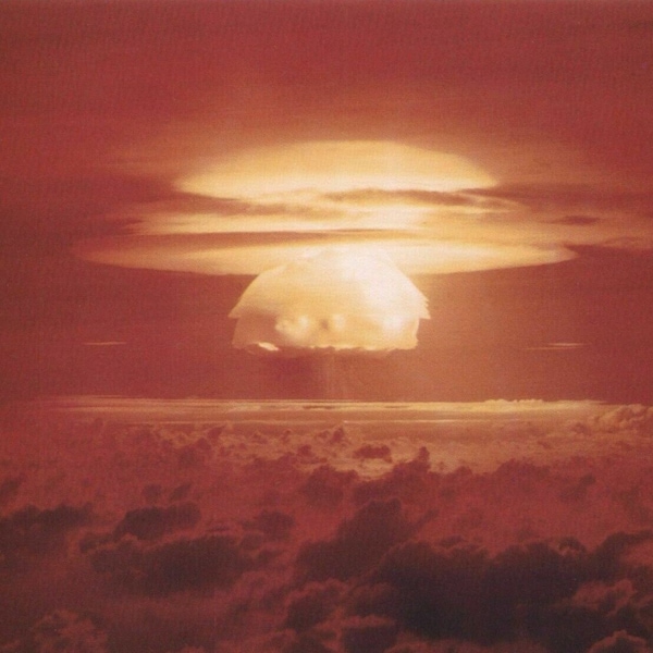 1954 Castle Bravo Blast Nuclear Atomic Bomb Mushroom Cloud Explosion Historic Photo Picture Poster Print