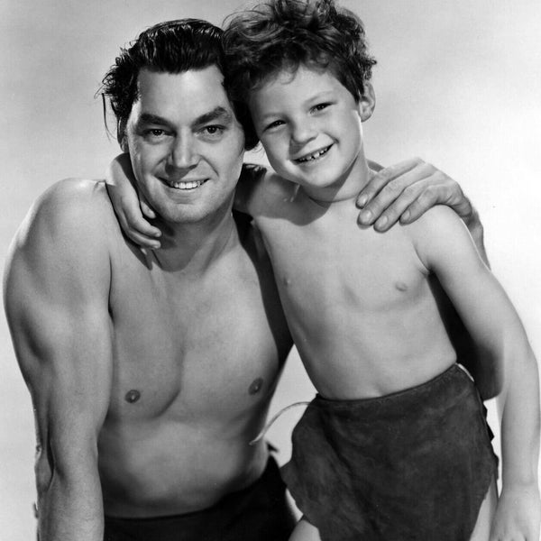 SHEFFIELD & JOHNNY WEISSMULLER in Tarzan Finds a Son Classic Movie Poster Picture Photo Print