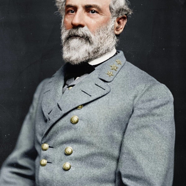 American Civil War Confederate General Robert E. Lee Painting Reproduction Picture Poster Photo Print