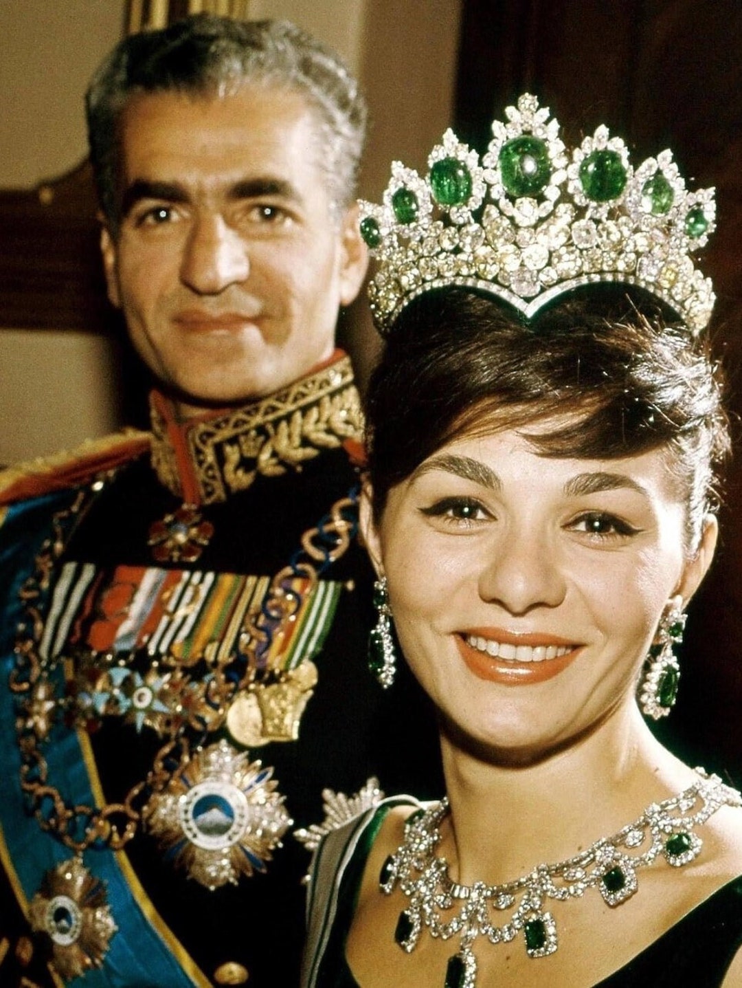 MOHAMMAD REZA PAHLAVI Shah of Iran & Wife High Resolution Wall Print