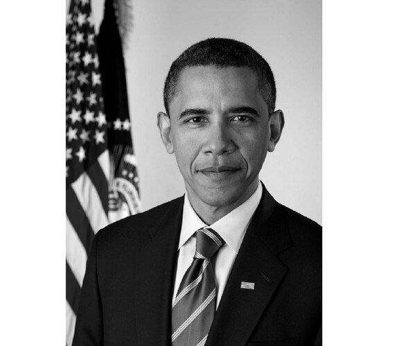 Former President Barack Obama Official Black & White Classic Portrait  Picture Photo Print Chicago Senator Democrat Liberal - Etsy