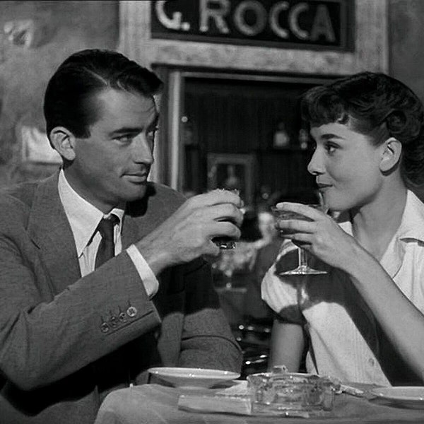 AUDREY HEPBURN & Gregory PECK in Roman Holiday Classic Movie Picture Poster Photo Print