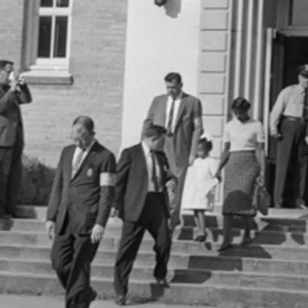 Ruby Bridges First African American Child to Desegregate all White School Escorted By US Marshals Historic Picture Poster Photo Print