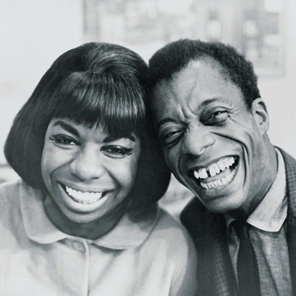 African American Civil Rights Activists Singer Nina Simone & Writer James Baldwin Classic Picture Poster Photo