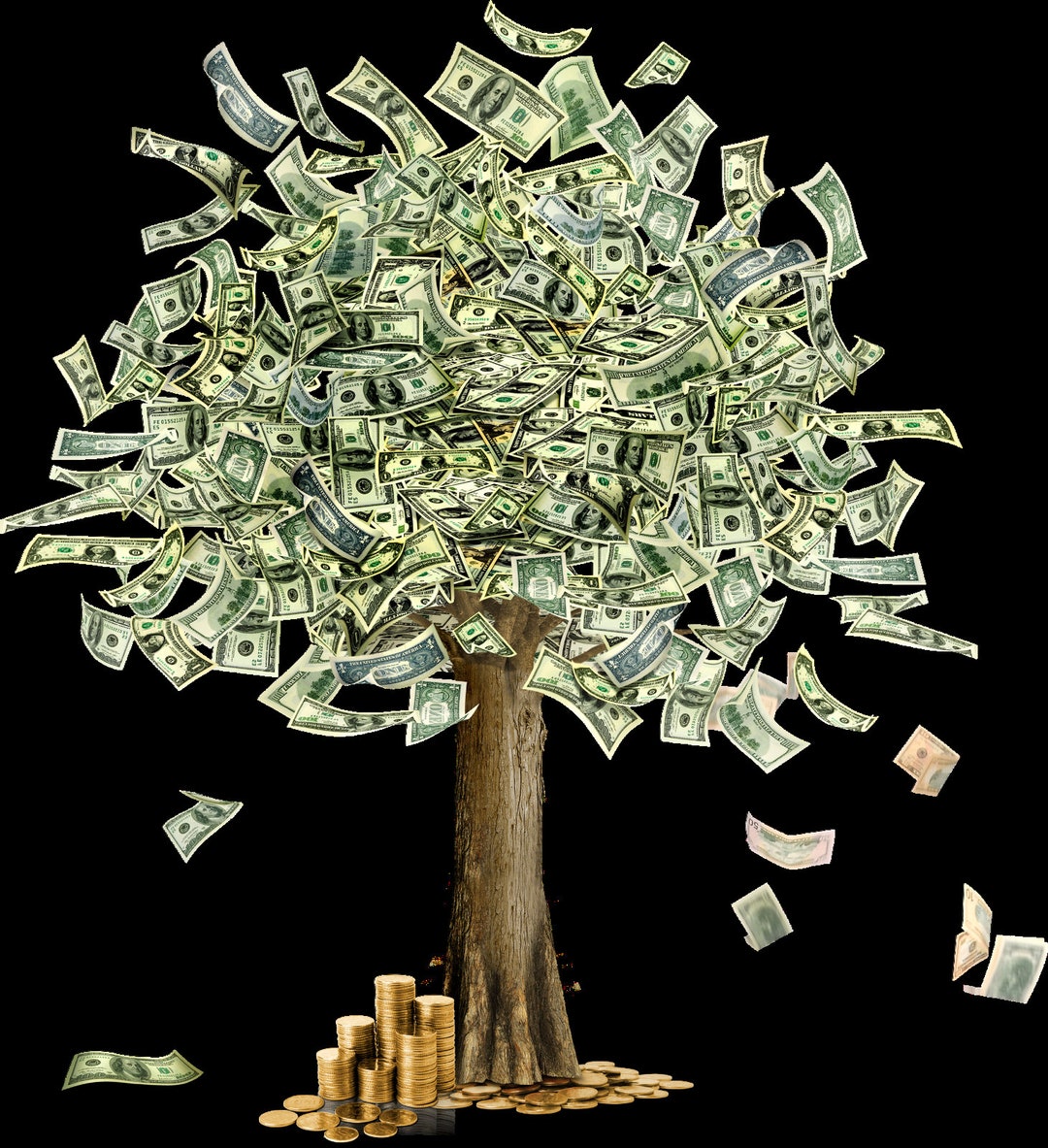 Money Tree Cash Dollars Currency Poster Picture Photo Art Print